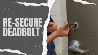 Celebrity Re-Securing a Deadbolt - Respectful Entry Wealth