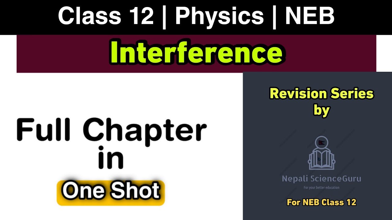 Interference in One Shot | Class 12 Physics NEB | Nepali ScienceGuru