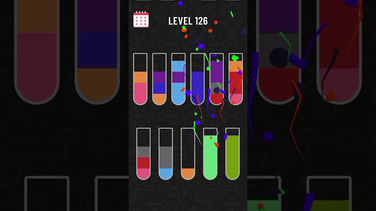 Water colour sort puzzle Level 126 
