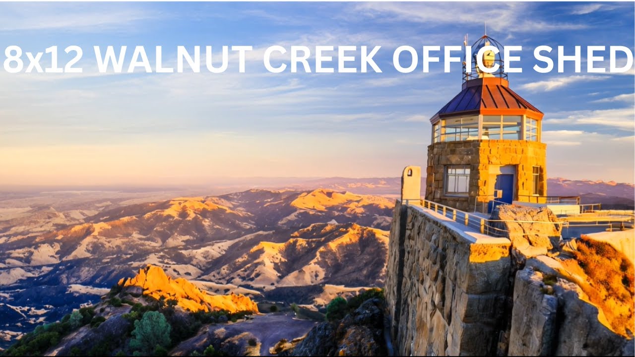 Transforming a Dirt Hill into a Beautiful 8x12 Office Shed in Walnut Creek