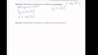 Continuity on Intervals