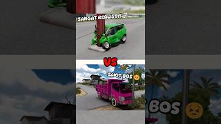 NABRAK TIANG KEMATIAN DI ETS 2 VS BASSUD 🗿#ets2 #truk #bus