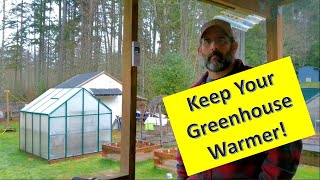 Greenhouse Insulating and Heat Sink  Keep Your Greenhouse Warm
