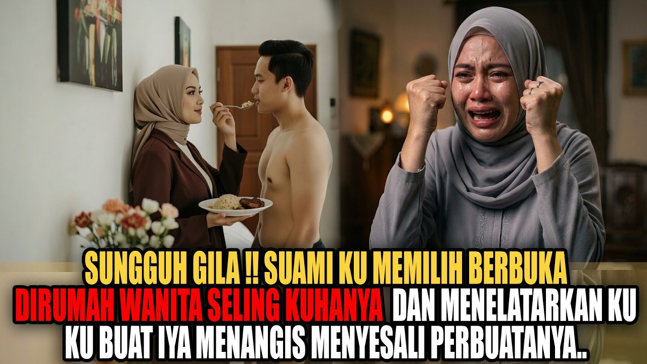 KISAH SUAMI TEGA BERBUKA DENGAN WANITA SELINGKUHANYA DAN MEMBIARKAN KU SENDIRI DI RUMAH