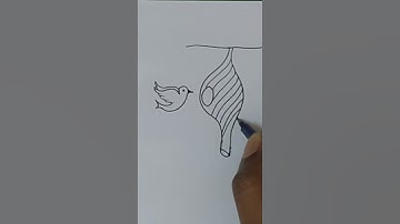 how to draw a weaver bird nest #shorts