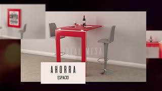 Mesa #mesarebatible Plegable Rebatible De Pared - Mesa cuadro y espejo - Ideal Mesa