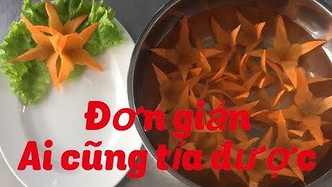 CÁCH TỈA HOA CÀ RỐT 4 CÁNH ĐƠN GIẢN