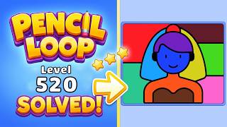 Pencil Loop Level 520 Walkthrough & Solution | Rollic Games ✏️🧩