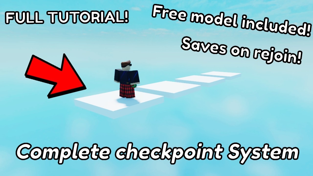 How to make a CHECKPOINT SYSTEM in ROBLOX STUDIO (Free Model Included ...