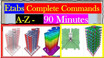 Complete Etabs Tutorials l Etabs A-Z Commands l Etabs 2016 l Building Design in Etabs l CSI Etabs l