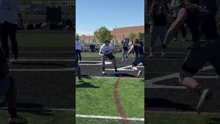 Sam Greer, a 2026 4-star OT committed to Ohio State, in action.