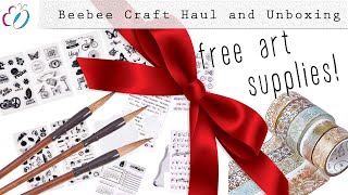 (Get $40 Free of Supplies) Beebee Craft Haul and Unboxing | YouTube Cooperation Program