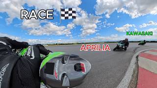 SR TRACK DAYS | RACE INTERMEDIATE | KAWASAKI VS APRILIA | БИТКА ЗА 4-ТО МЯСТО