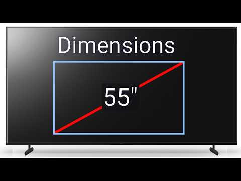 What Is the Width and Height of a 55 Inch TV?
