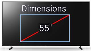 What Is the Width and Height of a 55 Inch TV?