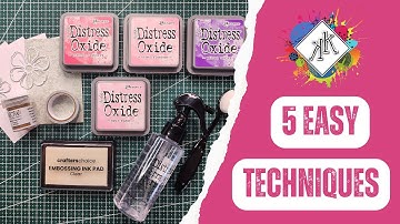 5 Easy Techniques to Add Colour to Your Die Cuts! #1