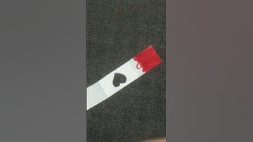 Paper magic tricks black🖤heart turn to red❤️heart #shorts #craftershilpi #tutorial