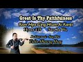 Hymn-419,Great is Thy Faithfulness.Kam Hpa Ging Htum Karai.Hymn.Violin-Hkawng Hong တယောခေါင်ဟောင်း