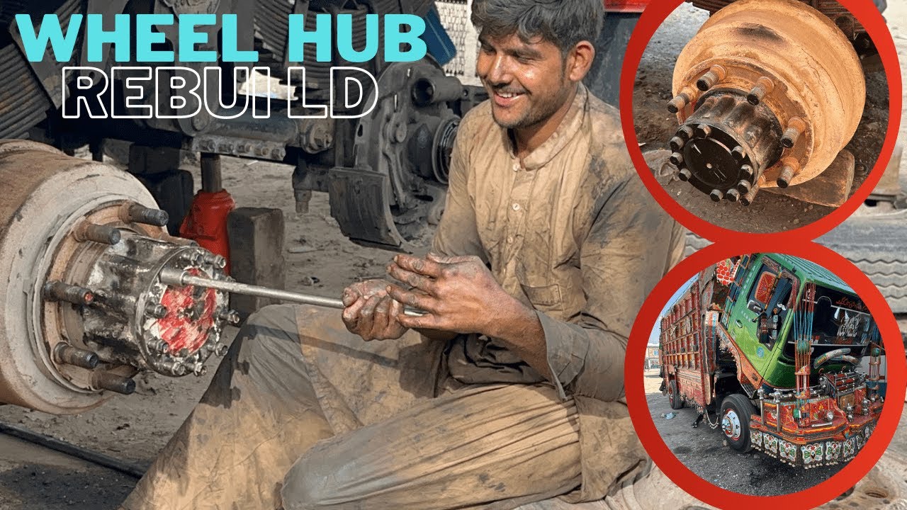 Truck hub greasing Rear wheel hub greasing skills смазка ступицы грузовика HubRevival YouTube