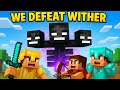How to defeat wither easily 😲 Minecraft Friends Smp 🧡
