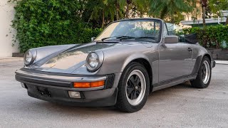1986 Porsche 911 Carrera Cabriolet Walk-around Video