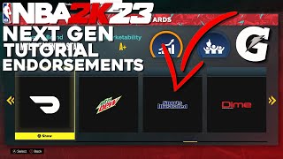 How to Get Endorsements in NBA 2K23 | NBA 2K23 Next Gen Tutorial