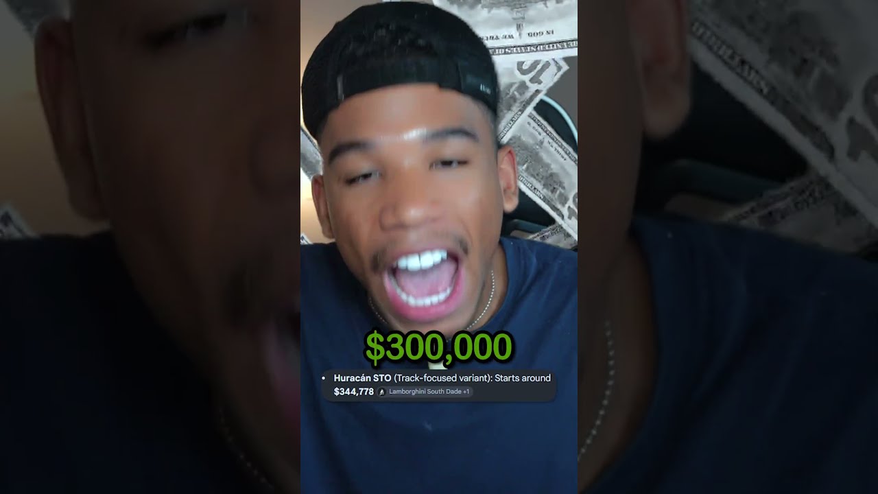 His LAMBORGHINI got STOLEN at a GAS station🏎️🫢 #reaction #shortsfeed #youtubeshorts #cringe #funny