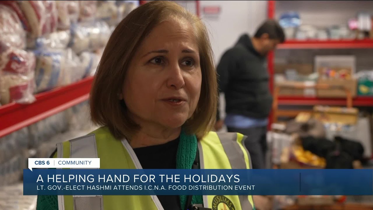 Virginia Lt. Gov.-elect Ghazala attends Thanksgiving food distribution event