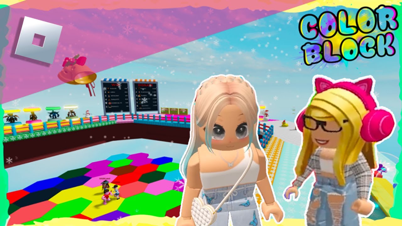 LAS MAMÁS JUGANDO A COLOR BLOCK - ROBLOX - YouTube