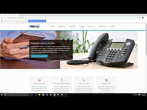 CRM Cliksip V1 instalation xlite et config des phones