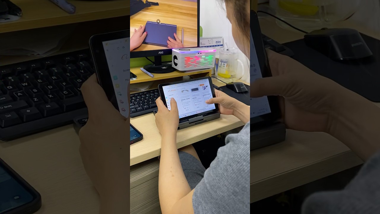 CRELANDER Pocket Laptop 8” touchscreen intel N150 cpu 