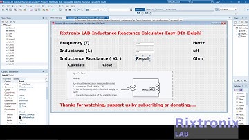 Creating Inductive Reactance Calculator Simple Easy Delphi  Ep5