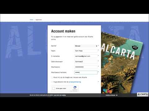 Account maken Alcarta online