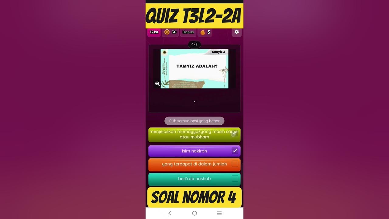 Quiz T3L2-2A Quiz Lagu Tamyiz Lagu no 1 #trendingshorts #shortsfeed #shorts