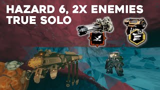 DRG: Hazard 6x2 True Solo Gunner | Bullet Hell Minigun + The Mole Coilgun