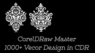 Coreldraw Floral vector design in CDR