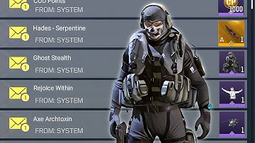 Today Codm Redeem Code | Get FREE Ghost Stealth Skin In Cod Mobile | CODM Free Character (Season 7)