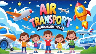 Air Transport For Kids Learn English Vehicles In The Sky