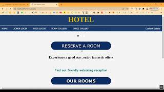 Hotel Room Booking  in PHP