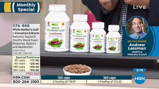 White Mulberry Leaf Extract with Cinnamon  30 Capsules