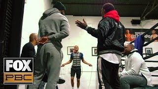 Errol Spence Gets A Visit And Mikey Garcia Gives A Gift Spence Vs Garcia Fight Camp Pbc On Fox