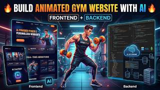 Build Animated Gym Website with AI | Frontend + Backend Full Tutorial |Gym Website Kaise Banaye 2026