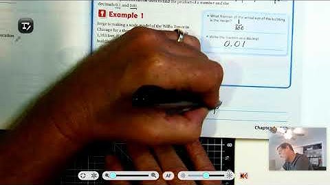 5th grade GO Math: Lesson 4.1 Multiplication Patterns with Decimals pages 167-170