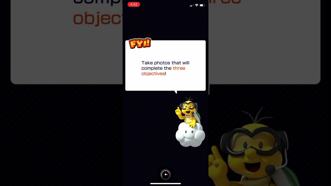 Mario kart snap a photo challenge