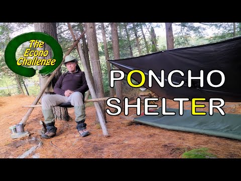 Poncho Shelter Overnight Wilderness Camping – Help solve a mouse mystery - Not So Wild Vlog #18