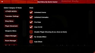 chicken gun mod menu all versions bomb hacker fix/чикен ган мод меню все версии фикс