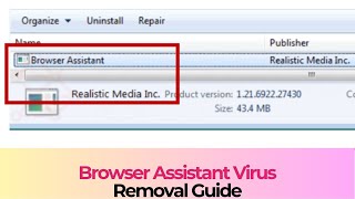 Browser Assistant Virus - How to Remove It [Solved]