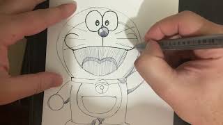 How to draw Doraemon | Japan manga character Doraemon drawing screenshot 5