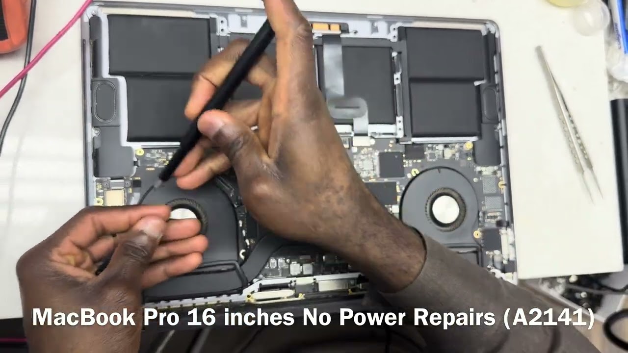 MacBook Pro 16 inches No Power Repairs (2.5V line for the NAND
