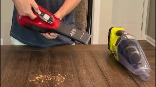 Ryobi vs Black and Decker Hand Vacuums